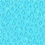 Green Turquoise Hand Drawn Water Drop Seamless Pattern