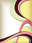 Illustration of abstract curve design in modern style.