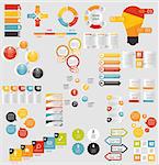 Mega Collection of Flat Infographic Templates for Business Vector Illustration EPS10