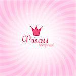 Pink Princess Abstract  Background Vector Illustration. EPS10