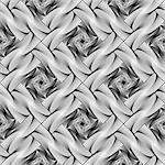 Design seamless square diamond geometric pattern. Abstract monochrome waving lines background. Speckled texture. Vector art