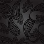 paisley pattern in vector format, individual objects very easy to edit