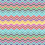Seamless colorful geometric ethnic zigzag pattern in retro colors