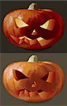 Halloween pumpkins, this illustration may be useful as designer work