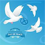 International Day of Peace vector illustration