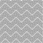 Design seamless monochrome zigzag lacy pattern. Abstract stripy background. Vector art