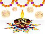 abstract diwali background vector illustration