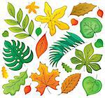 Leaves theme collection 1 - eps10 vector illustration.