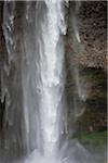 Close-up of waterfall, Seljalandsfoss in spring, Iceland