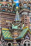 Close-up of The Church on Spilled Blood, St. Petersburg, Russia