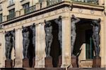 Atlantes of the Hermitage, statues holding up the portico of the Hermitage Museum, St. Petersburg, Russia