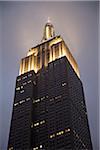 Empire State Building Illuminated at Dusk, New York City, New York, USA