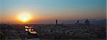 Panoramic cityscape at sunset, Florence, Tuscany, Italy