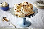 Hazelnut meringue on desert plate