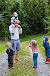 Father with four children, Vastervik, Smiland, Sweden