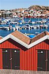 Fishing huts at water