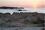 Beach at sunrise, Capo Comino, Siniscola, Nuoro Province, Sardinia, Italy