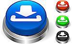 download icon on internet button Original Vector Illustration Three Dimensional Buttons