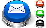 Mail Icon on internet Button Original Vector Illustration Three Dimensional Buttons