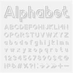 Decorative alphabet. Vector illustration