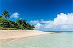 Little island with a white sand beach in Haapai, Haapai Islands, Tonga, South Pacific, Pacific