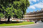 The Circus, Georgian architecture in Bath, UNESCO World Heritage Site, Avon and Somerset, England, United Kingdom, Europe