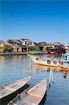 Boats on Thu Bon River, Hoi An, UNESCO World Heritage Site, Quang Nam, Vietnam, Indochina, Southeast Asia, Asia