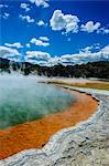 The colourful multi hued Champagne Pool, Wai-O-Tapu Thermal Wonderland, Waiotapu, North Island, New Zealand, Pacific