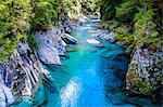 The stunning Blue Pools, Haast Pass, South Island, New Zealand, Pacific