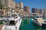 Harbour and architecture, The Pearl, Doha, Qatar, Middle East