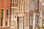 Typical house facades in the historic centre of Amsterdam, UNESCO World Heritage Site, Amsterdam, The Netherlands, Europe