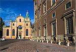 View of the Stockholm Cathedral (Church of St Nicholas, Storkyrkan (The Great Church) in Gamla Stan (Old Town), Stockholm, Sweden