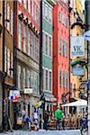 Street scene, Gamla Stan (Old Town) Stockholm, Sweden