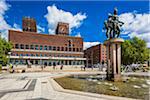 Gustav Vigeland Sculpture in front of City Hall, Oslo, Norway