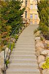 Stairs leading to Schwerin Castle, Schwerin, Western Pomerania, Mecklenburg-Vorpommern, Germany