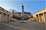 Courtyard at Schwerin Castle, Schwerin, Western Pomerania, Mecklenburg-Vorpommern, Germany