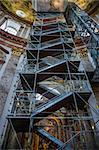 Scaffolding inside of Karlskirche (St. Charles church),Vienna