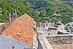 Island of Hvar old fortress on the rock view, Dalmatia, Croatia