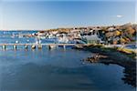 Scenic view of harbor, Belfast, Waldo County, Maine, USA