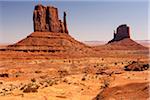 Scenic landscape with Mitten Buttes, Monument Valley, Arizona, USA