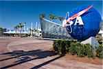 Entrance to Kennedy Space Center, Cape Canaveral, Florida, USA