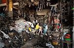 Scrap iron shop, Phnom Penh, Cambodia, Indochina, Southeast Asia, Asia