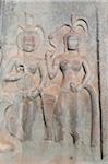 Relief sculpture of Apsara dancers, Angkor Wat Temple complex, UNESCO World Heritage Site, Angkor, Siem Reap, Cambodia, Indochina, Southeast Asia, Asia