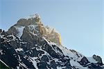 View of Ushba mountain peak, Svaneti, Georgia