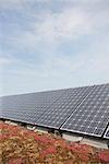 Solar panel on roof photovoltaic energy