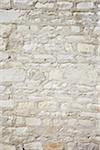 Close-up of White Wall made of Natural Stones, Orleans, Loiret, France