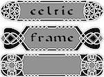 Set celtic frame an element of design vector