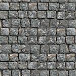 Gray Old Paving Stone Closeup. Seamless Tileable Texture.