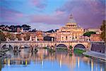 View of St. Peter's cathedral in Rome, Italy.