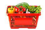 fruits and vegetables in your shopping cart